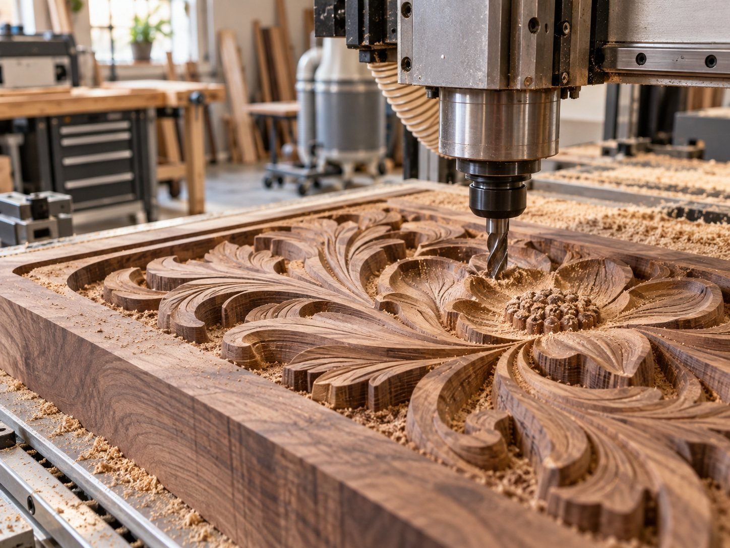 Close detail of natural timber grain