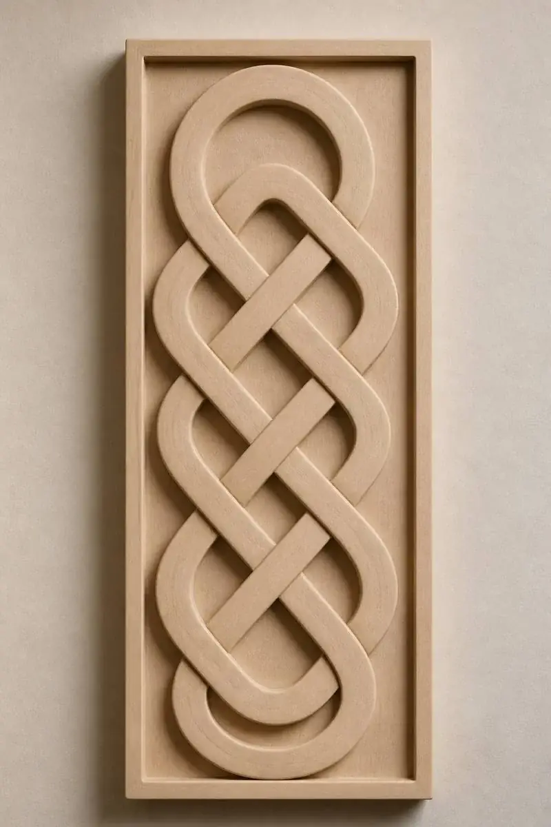 Ananta — Continuous endless-knot relief