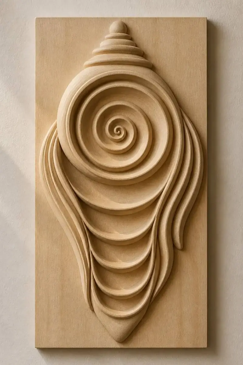 Shankha — Five-chamber conch spiral