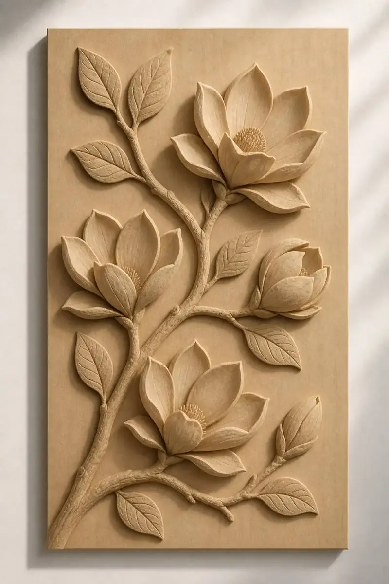 Flora — Five-blossom magnolia branch