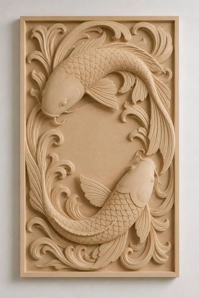 Koi — Circling koi composition