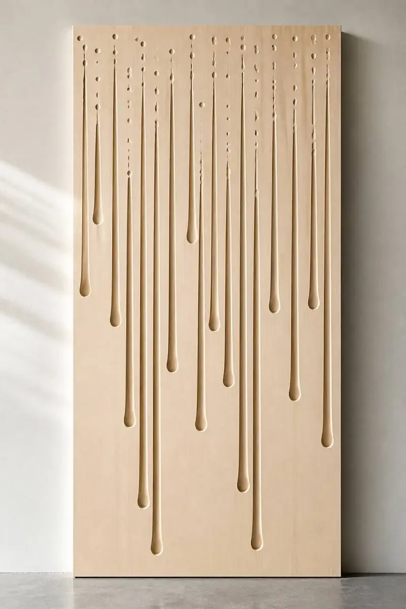 Rain — Descending droplet trails
