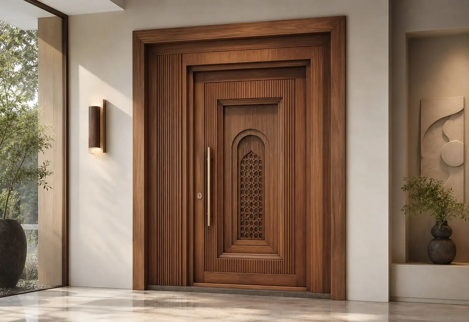 Atrium — Nested architectural portal door