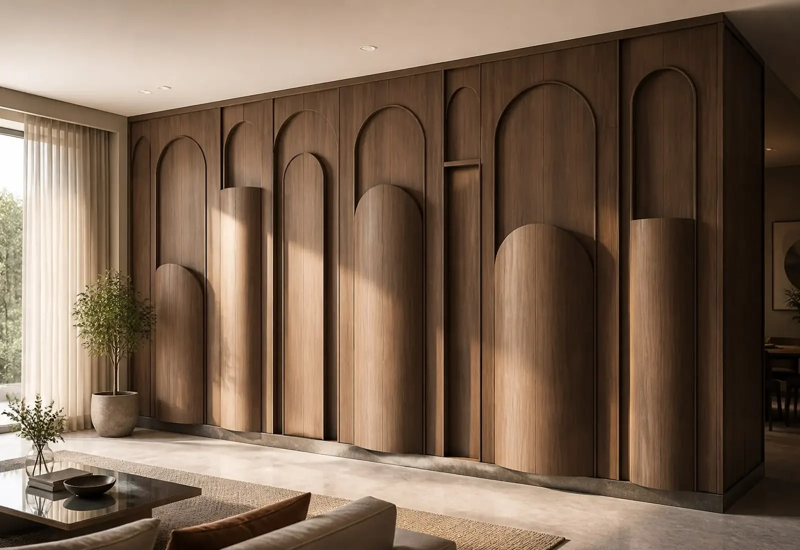 Oriel — Projecting rounded architectural bays