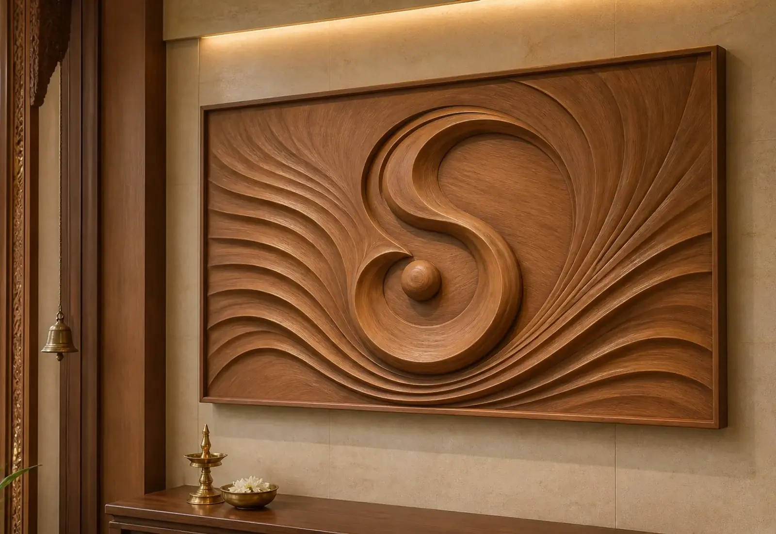 Pranava — Abstract flowing resonance curve