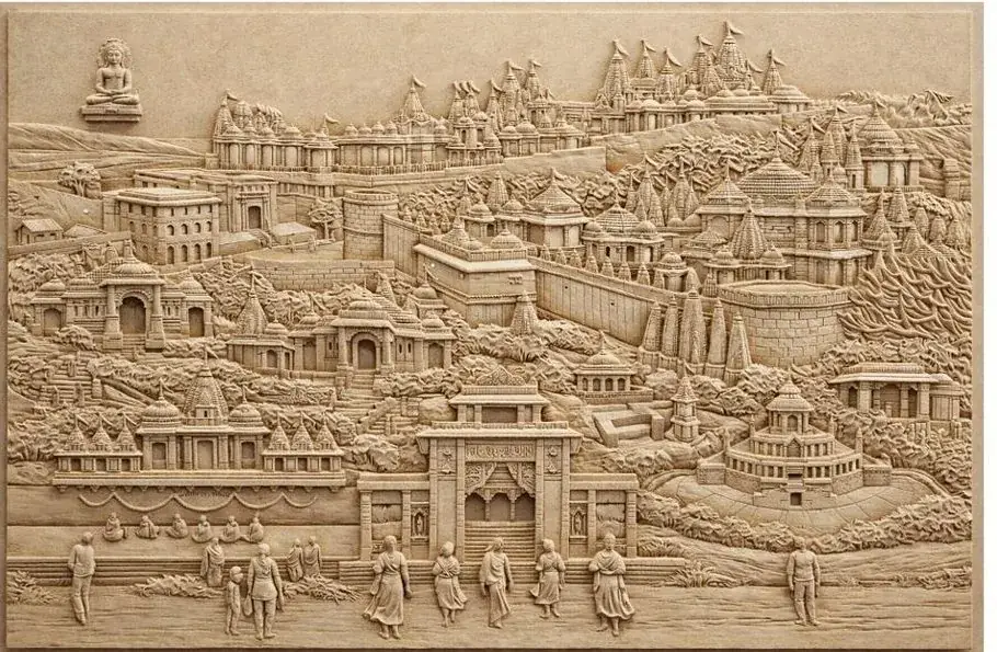 Tirth — Temple landscape carving
