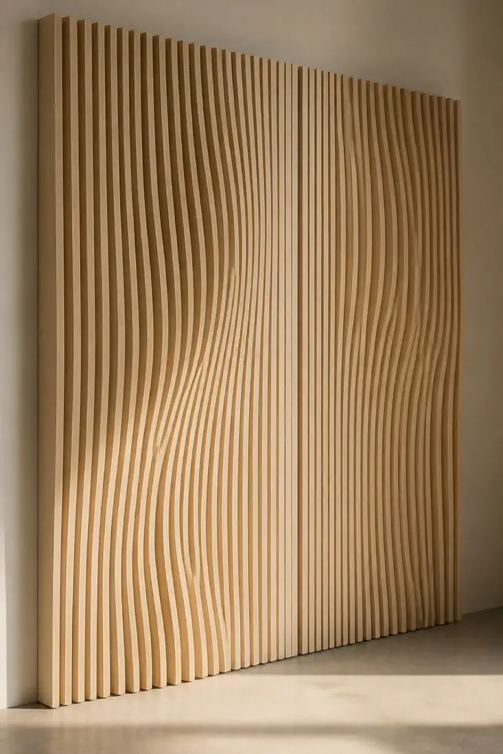 Veil — Variable-width wave fluting