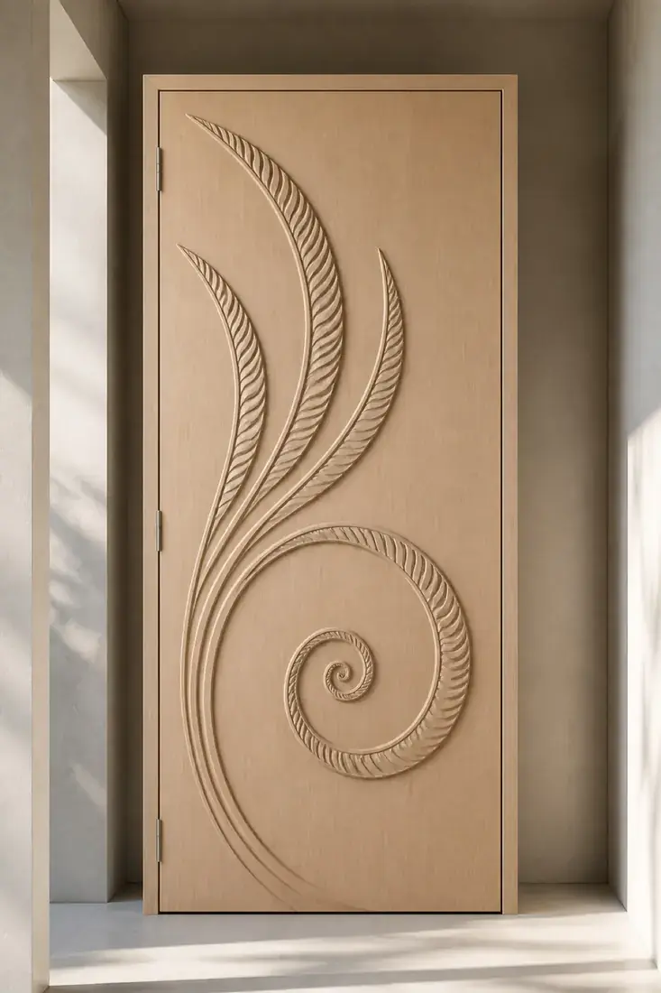 Koru — Unfurling fern-scroll entrance