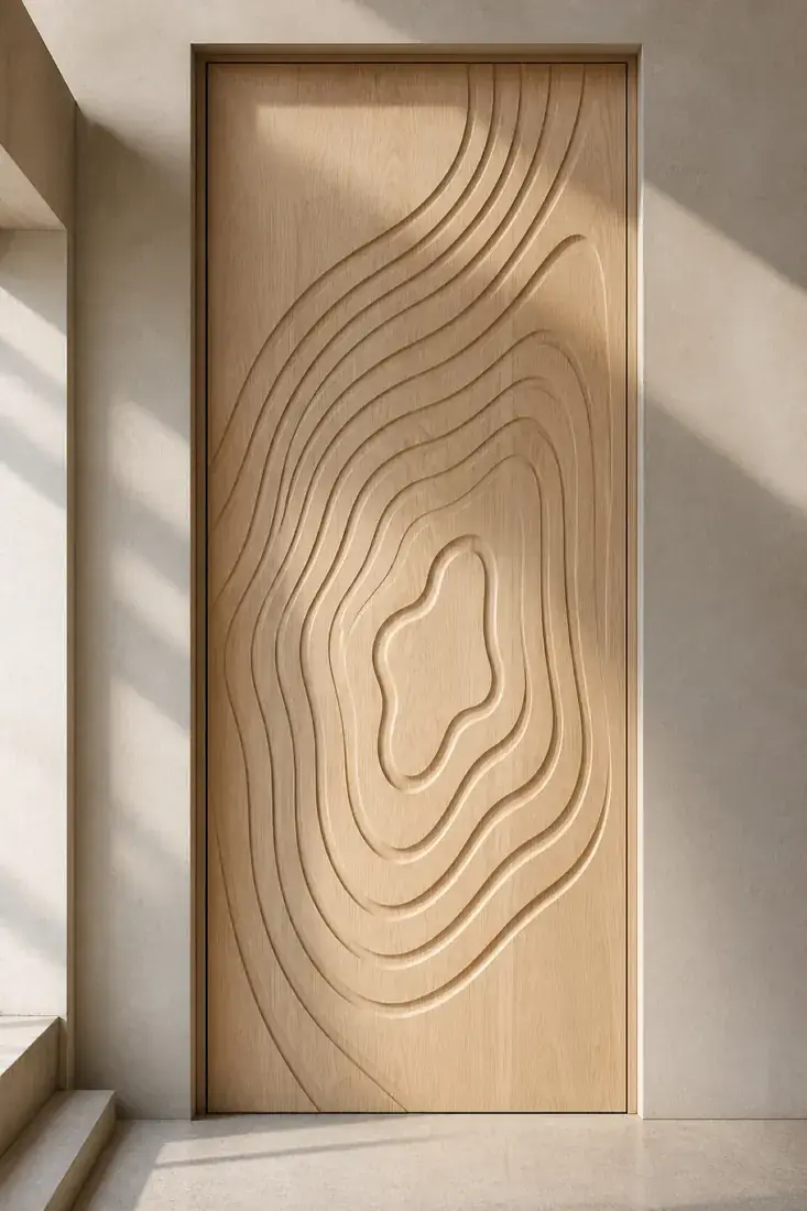 Saar — Asymmetric topographic relief door