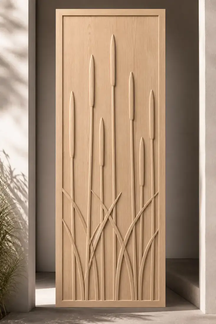 Reed — Seven-stem botanical door