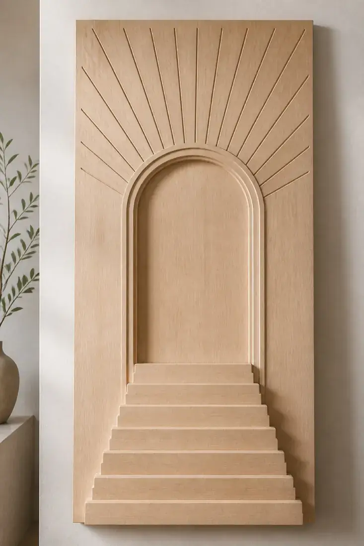 Aaroh — Ascending steps and radiant arch