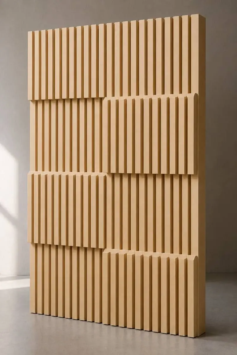 Ledger — Staggered segmented rib field