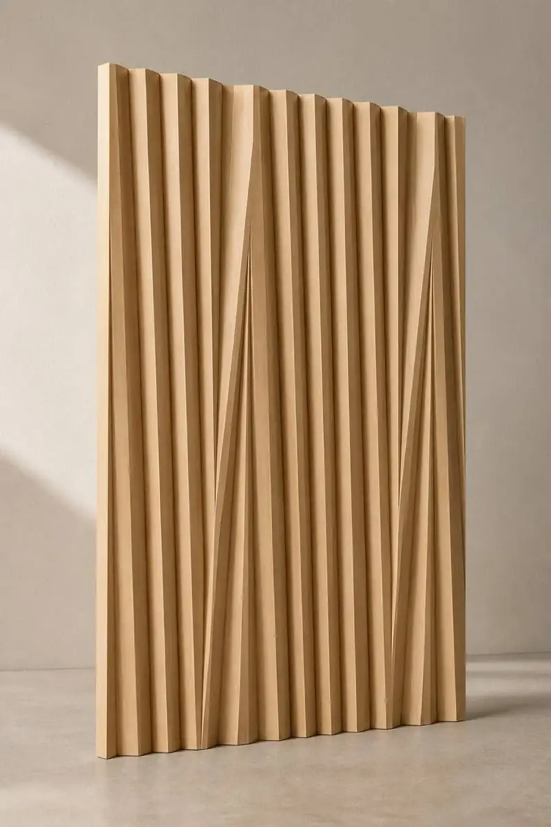 Pleat — Alternating V-fold pleats