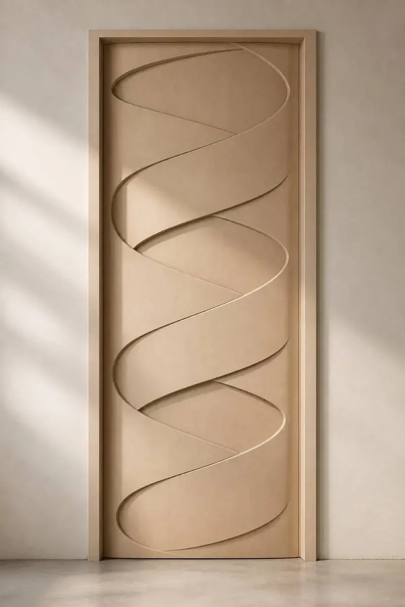 Helix — Twin spiral ribbon door