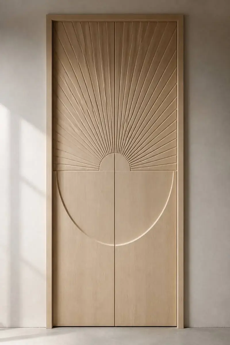 Equinox — Split sun and crescent door