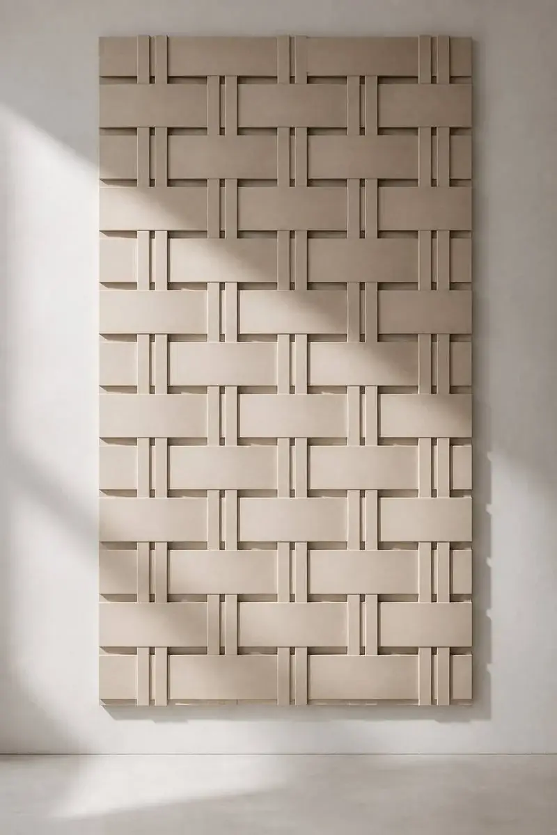 Weft — Over-under woven relief grid