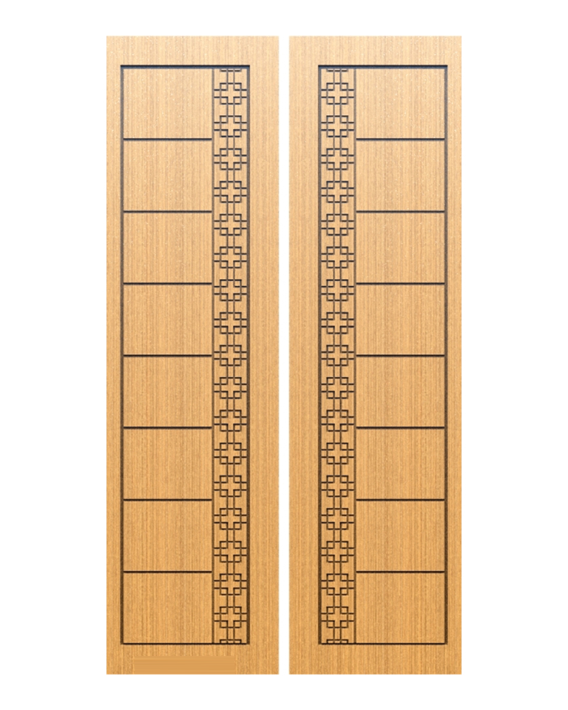 Border Strip Double Door — Double entrance doors