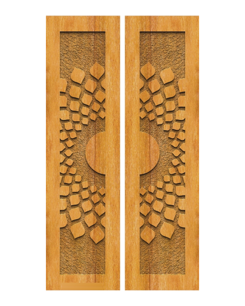 Radiating Tile Double Door — Double entrance doors