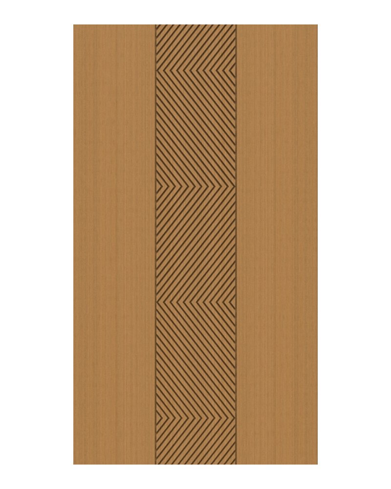Chevron Stripe Entrance Door — Single entrance doors