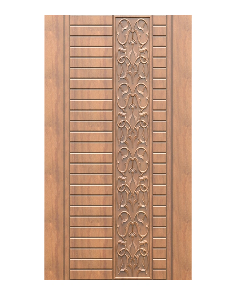 Floral Spine Entrance Door — Single entrance doors