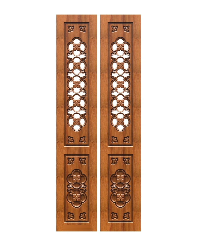 Floral Opening Pooja Doors — Pooja doors