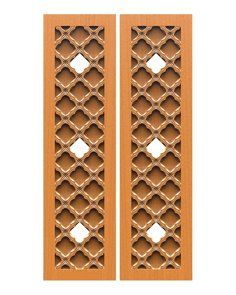 Diamond Lattice Pooja Doors — Pooja doors