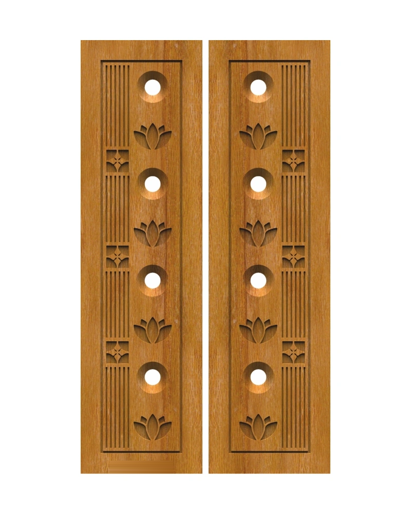 Lotus Accent Pooja Doors — Pooja doors