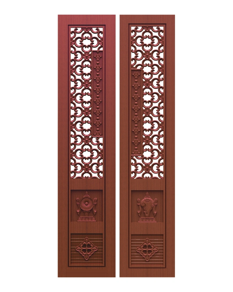Floral Jali Pooja Doors — Pooja doors