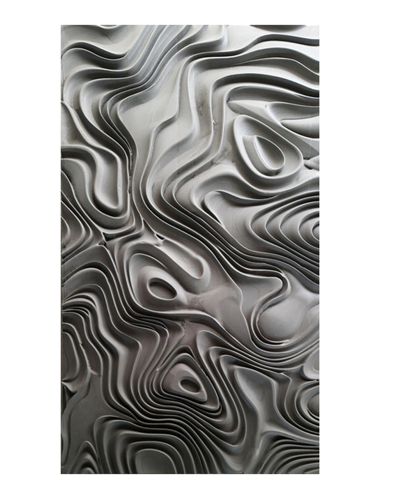 Flowing Contour Wall Panel — Wave boards