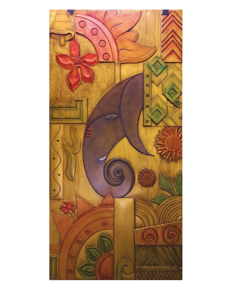 Colourful Motif Wall Panel — Wave boards