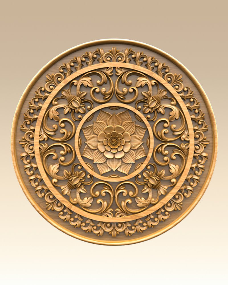 Round Floral Medallion — Wall art