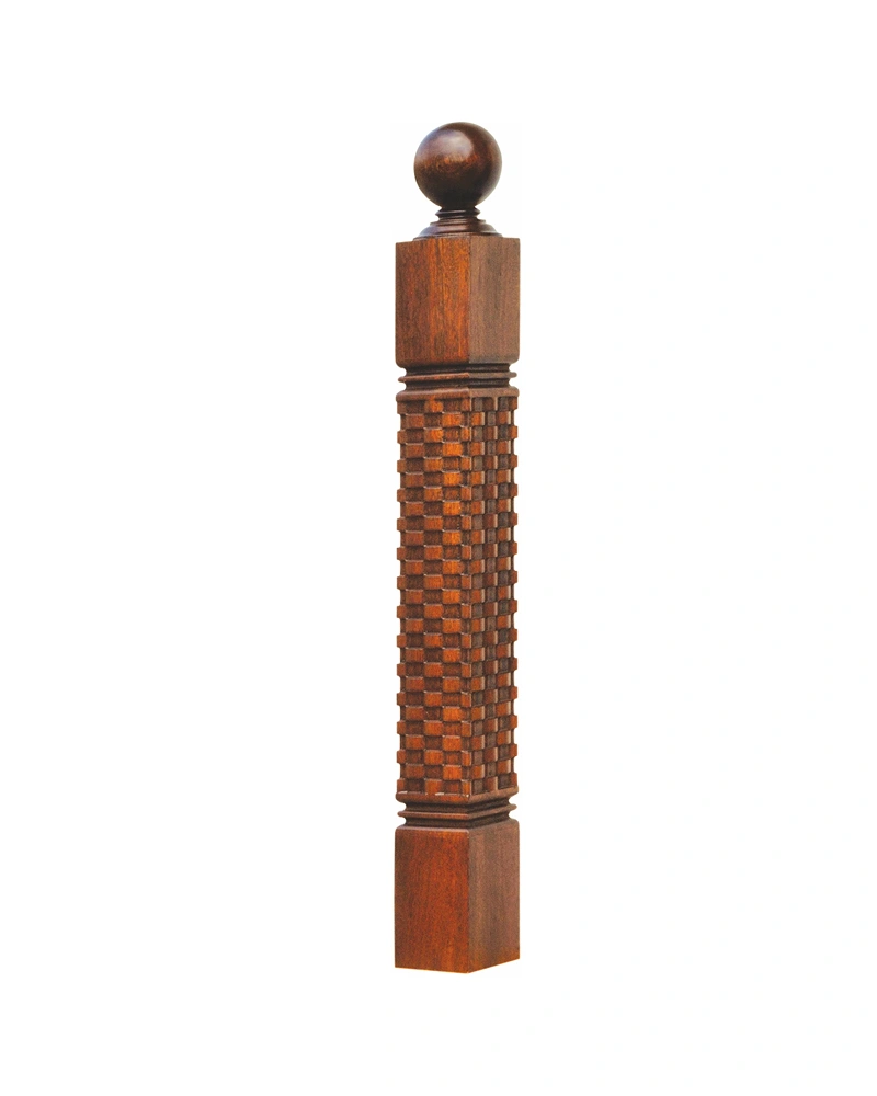 Ball Top Lattice Newel — Balusters & newels
