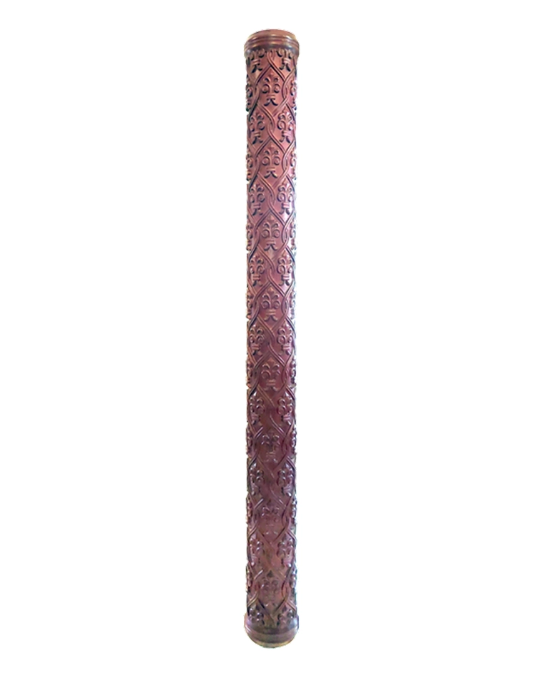All-Over Carved Pillar — Antique pillars