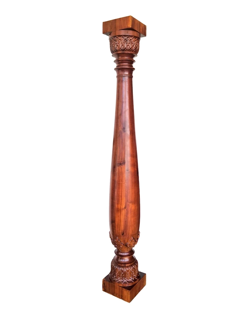 Square Capital Mandir Pillar — Mandir pillars